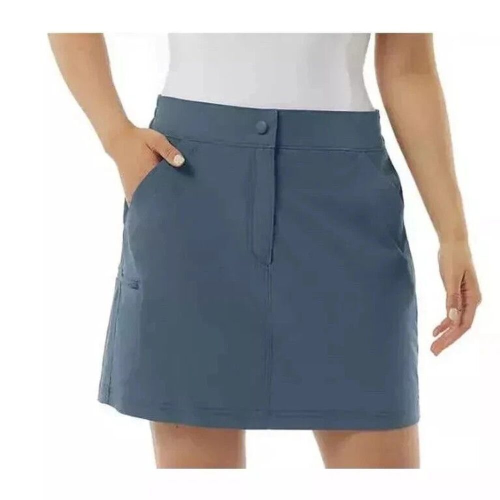32 Degrees Cool Womens Skort Size Small Pockets Stretch Tennis Gold Pickleball